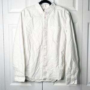Everlane The Slim Fit Japanese White Button Down Oxford Shirt Men's Size Medium